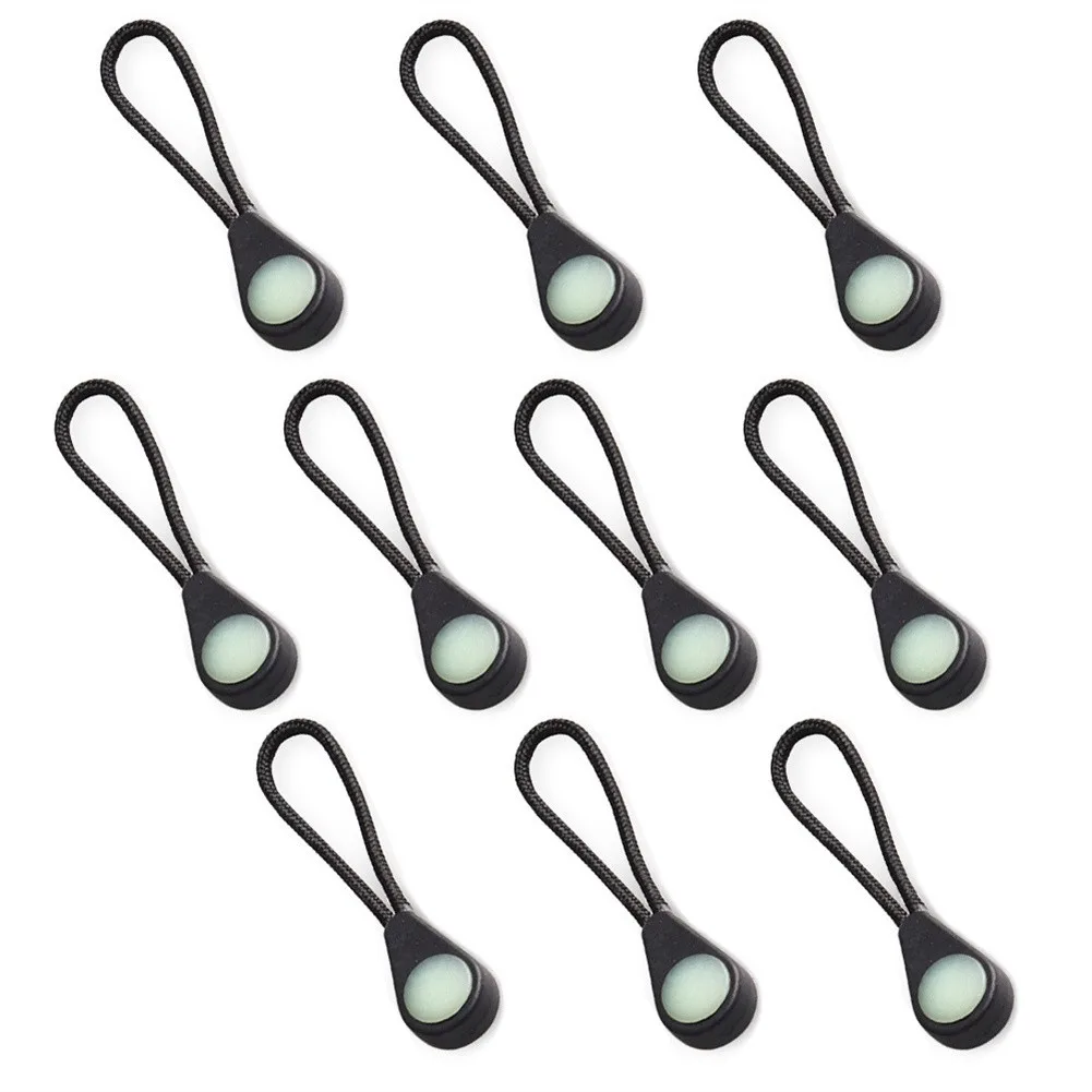Sturdy Zipper Pulls Tent Zip Rope Plastic Shining Zipper Pulls 1.8g/piece 10pcs Black Coat Durable Easy To Find
Sturdy Zipper Pulls Tent Zip Rope Plastic Shining Zipper Pulls 1.8g/piece 10pcs Black Coat Durable Easy To Find