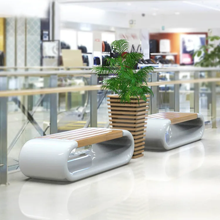 Glass fiber reinforced plastic solid wood combination leisure chairs shopping mall public rest area sitting stool
Glass fiber reinforced plastic solid wood combination leisure chairs shopping mall public rest area sitting stool