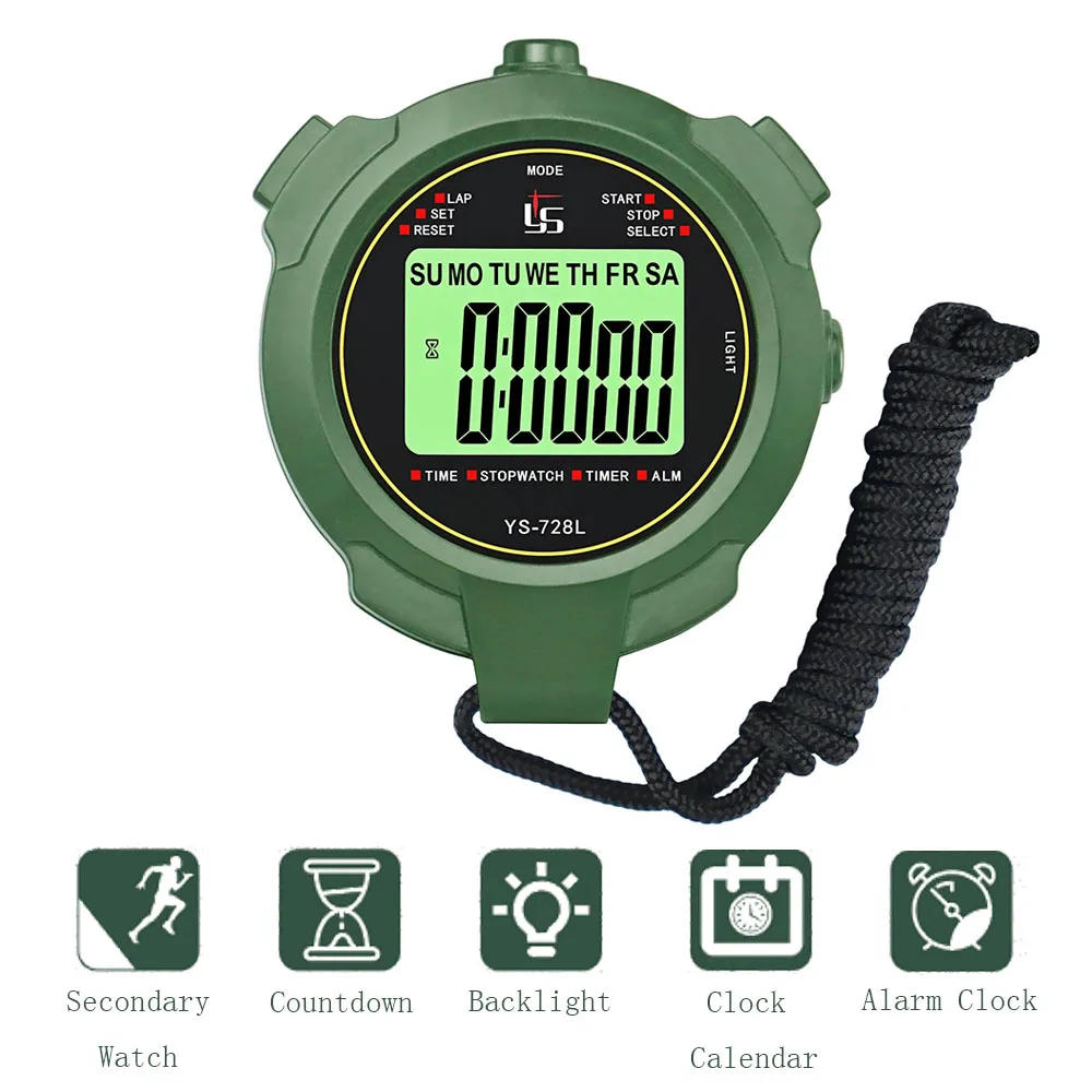 Digital Stopwatch Handheld LCD Sports Stopwatch Waterproof Training Timer Electronic Outdoor Running Chronograph Stop Watch
Digital Stopwatch Handheld LCD Sports Stopwatch Waterproof Training Timer Electronic Outdoor Running Chronograph Stop Watch