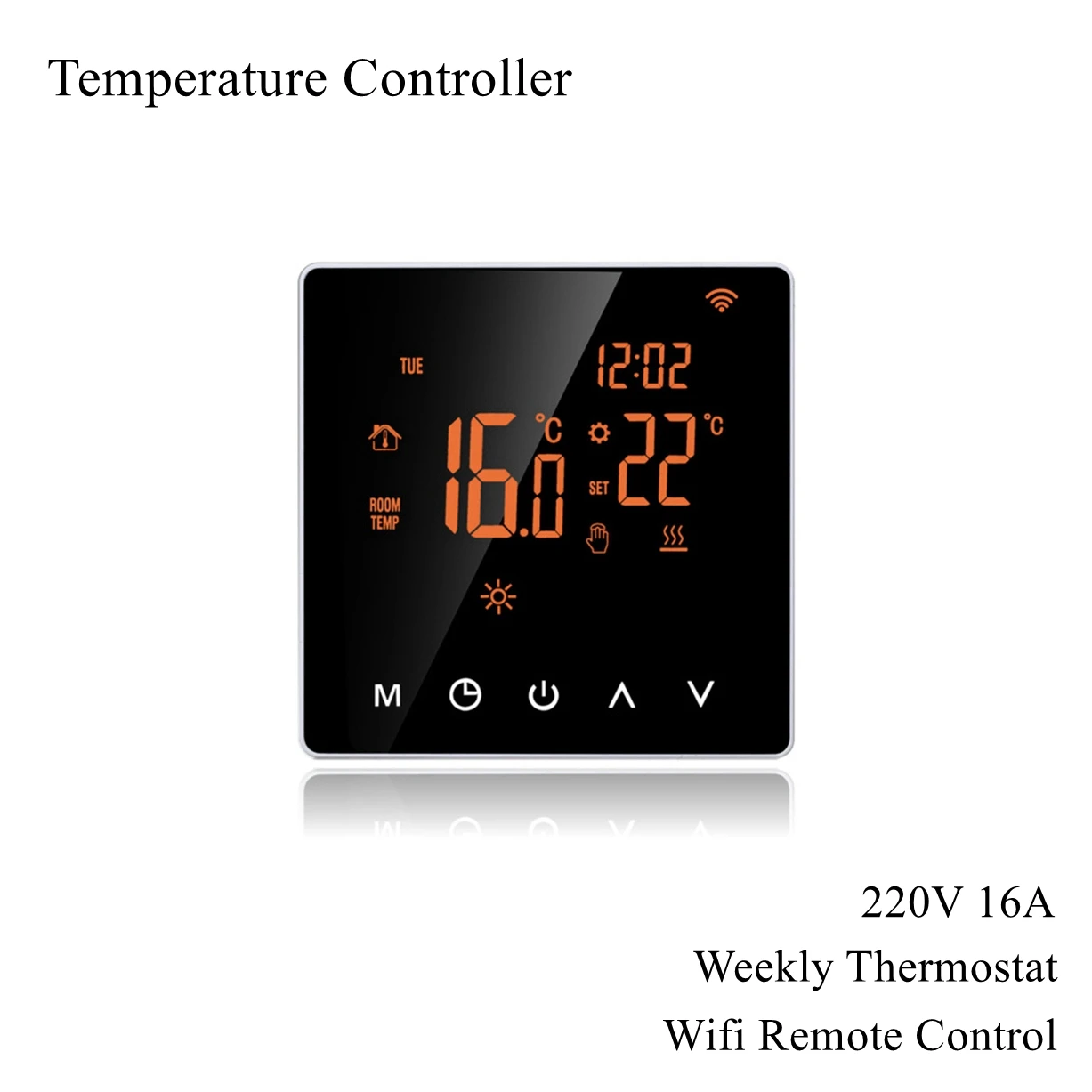 220V 16A Temperature Controller Digital Thermostat Control Programing Touch Screen Weekly Intelligent LCD Backlight Instrument
220V 16A Temperature Controller Digital Thermostat Control Programing Touch Screen Weekly Intelligent LCD Backlight Instrument