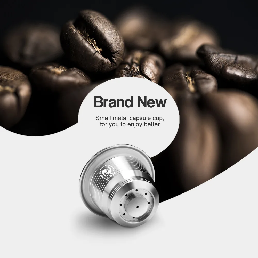 Nespresso Reusable Coffee Capsule Stainless Steel Refillable Filters Espresso Cup Fit for Inissia & Pixie Coffee Maker
Nespresso Reusable Coffee Capsule Stainless Steel Refillable Filters Espresso Cup Fit for Inissia & Pixie Coffee Maker