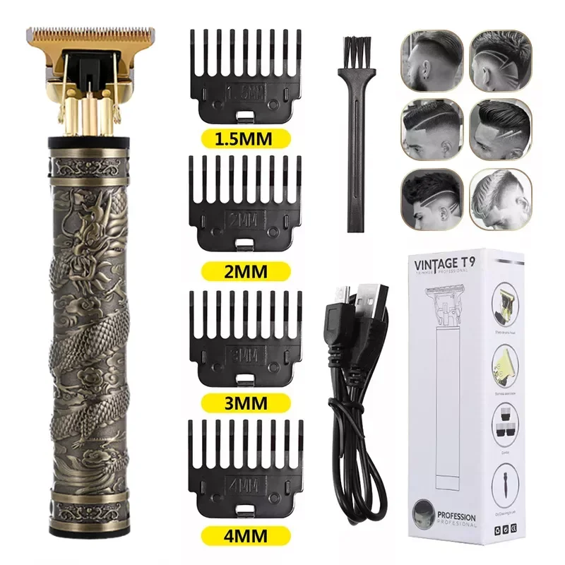 Hair Clipper Hairdresser Vintage T9 Hair Trimmer Profesional Shaver Trimmer for Men Barber Cutting Machine Professional Dog
Hair Clipper Hairdresser Vintage T9 Hair Trimmer Profesional Shaver Trimmer for Men Barber Cutting Machine Professional Dog