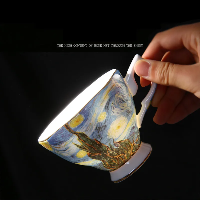 Van Gogh Art Painting Coffee Cup Mug Tea Mugs With Spoon Saucer The Starry Night, Sunflowers, Sower, Irises Saint-Remy Xmas Gift
Van Gogh Art Painting Coffee Cup Mug Tea Mugs With Spoon Saucer The Starry Night, Sunflowers, Sower, Irises Saint-Remy Xmas Gift