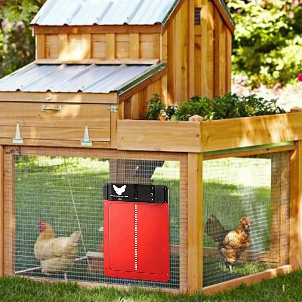 Automatic Chicken Coops Door Electric Waterproof Light-sensitive Auto Hen House Door Breeding Supplies
Automatic Chicken Coops Door Electric Waterproof Light-sensitive Auto Hen House Door Breeding Supplies