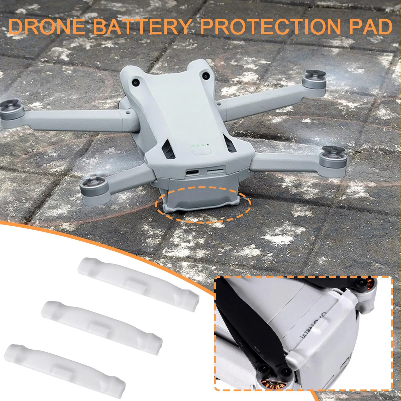 3 PCS/Set Replacement Battery Protection Pad Lightweight Prevent Battery Wear For DJI Mini 3 Pro Drone Accessories
3 PCS/Set Replacement Battery Protection Pad Lightweight Prevent Battery Wear For DJI Mini 3 Pro Drone Accessories