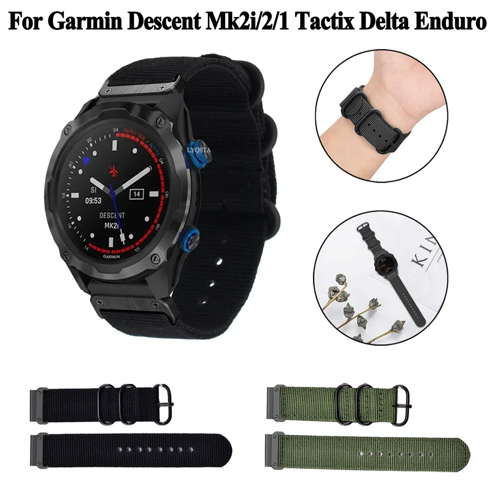 Nylon Strap For Garmin Descent mk2i mk2 mk1 Smartwatch Band Tactix Delta 7 Pro Enduro 2 D2 Delta PX Bracelet Accessories Correa
Nylon Strap For Garmin Descent mk2i mk2 mk1 Smartwatch Band Tactix Delta 7 Pro Enduro 2 D2 Delta PX Bracelet Accessories Correa