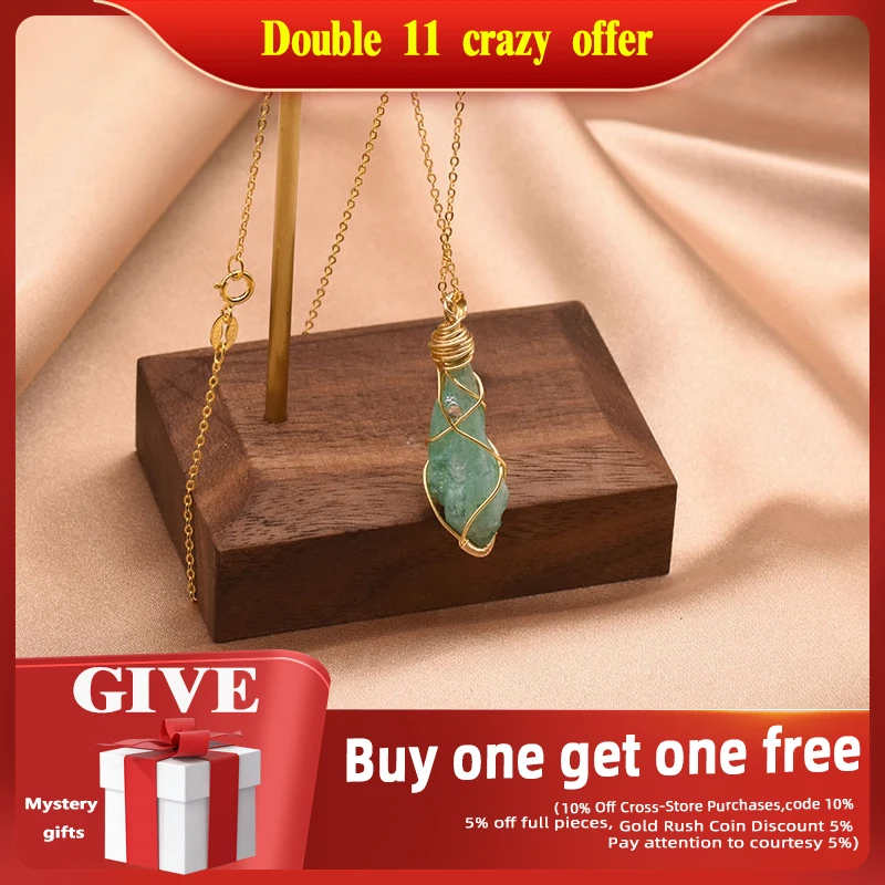 Xlentag Pure Natural Green Crystal Pendant Woman Necklace Bohemian Retro Anime Wedding Gift Luxury Jewelry Gn0140
Xlentag Pure Natural Green Crystal Pendant Woman Necklace Bohemian Retro Anime Wedding Gift Luxury Jewelry Gn0140