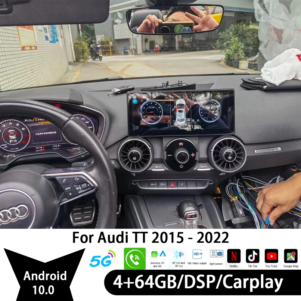 

Для Audi TT 2015 2016 2017 2018 2019 2020-2022 все в одном автомобильный экран Аудио Интеллектуальная система Радио видеоплееры GPS Carplay