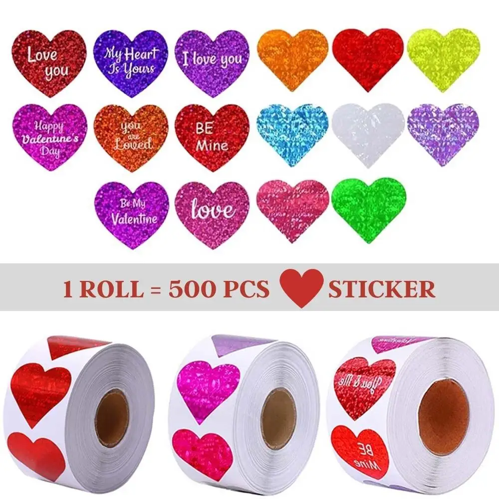 500pcs Glitter Heart Stickers for Envelopes Valentine's Day Sparkling Heart Stickers Decorative Love Stickers Wedding Supplies
500pcs Glitter Heart Stickers for Envelopes Valentine's Day Sparkling Heart Stickers Decorative Love Stickers Wedding Supplies