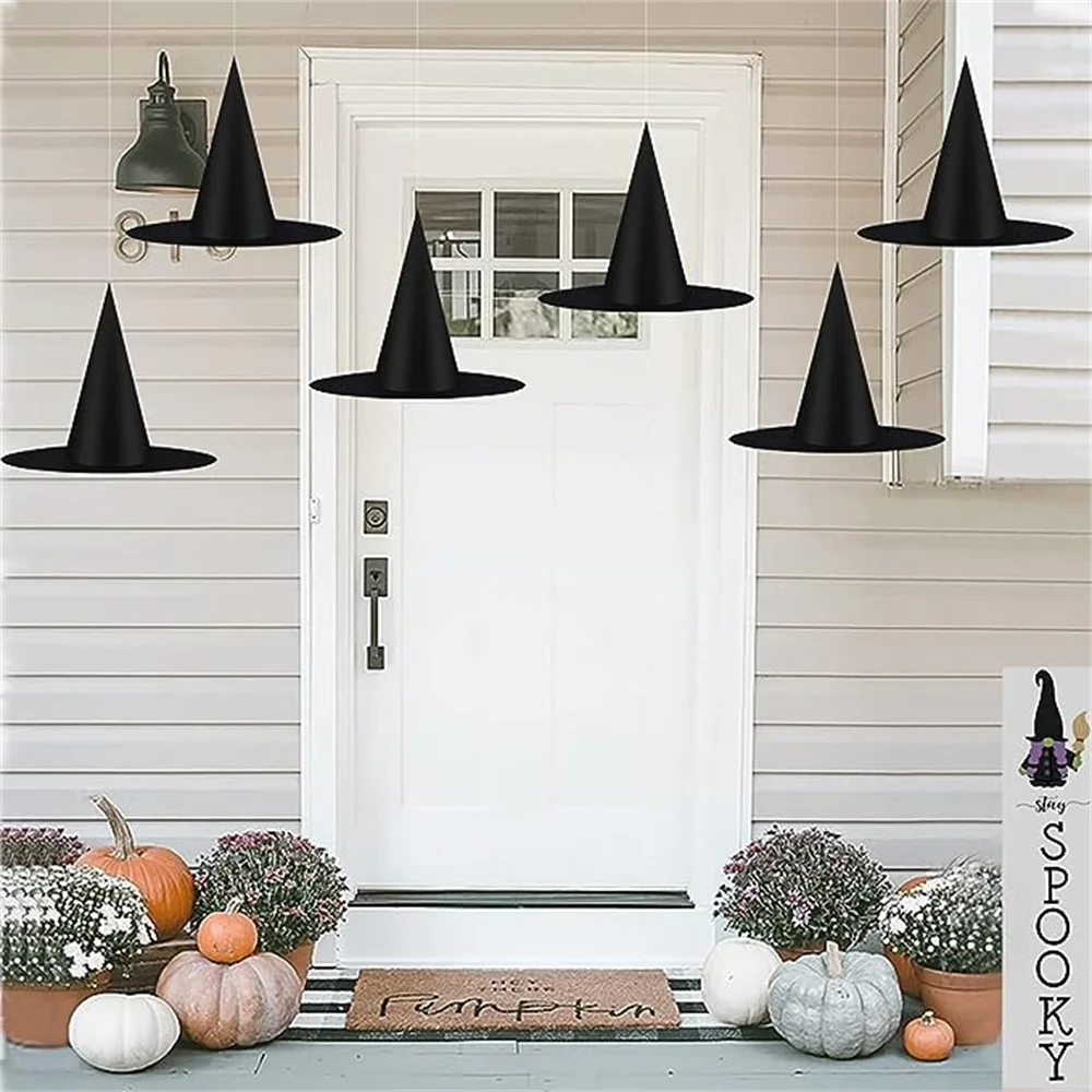 5Pcs Halloween Witch Hat Unisex Black Hats for Adults Kids Halloween Party Supply Cosplay Costume Props Decorations Wizard Caps
5Pcs Halloween Witch Hat Unisex Black Hats for Adults Kids Halloween Party Supply Cosplay Costume Props Decorations Wizard Caps
