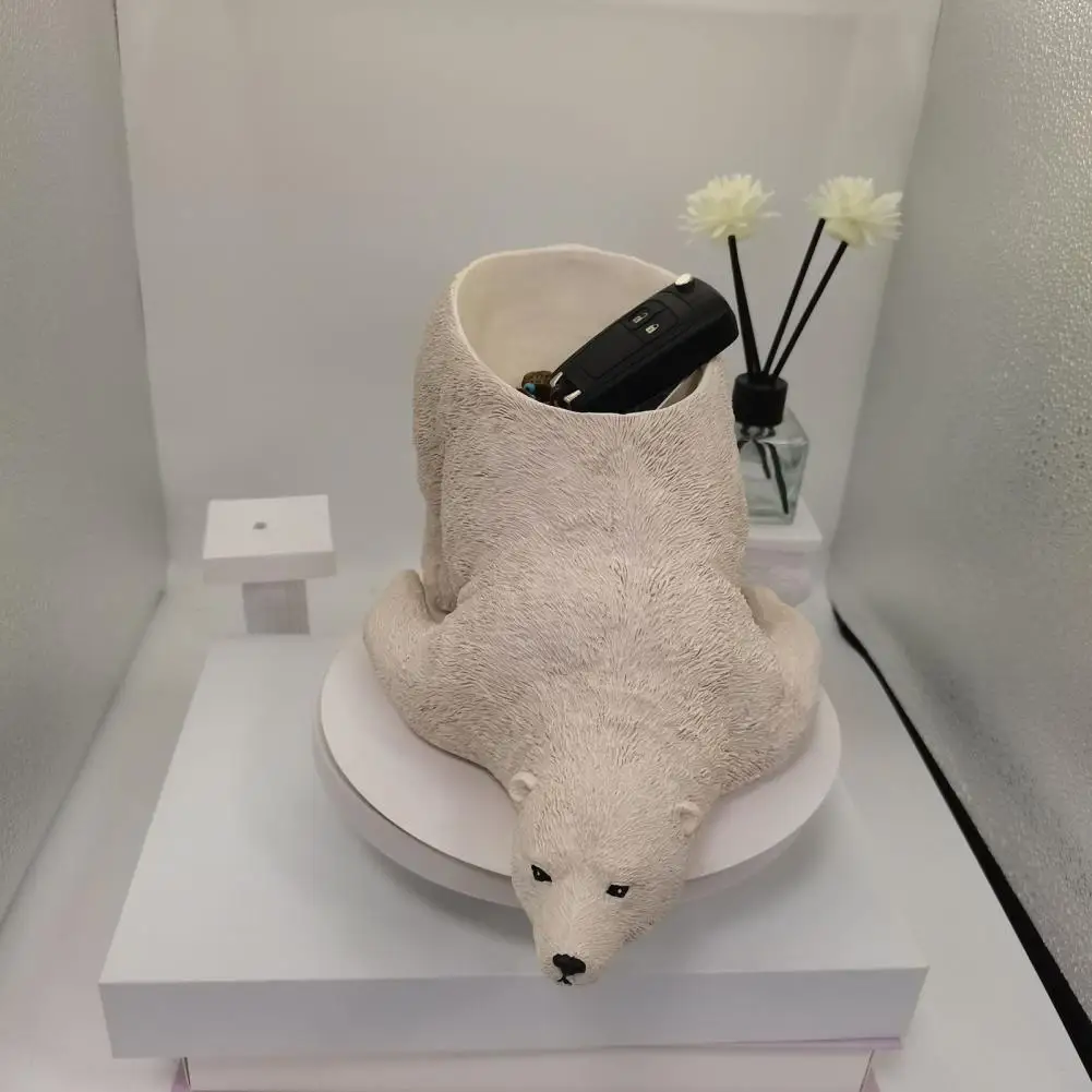 Storage Holder Eye-catching Fine Workmanship Detail-oriented Bedroom Polar Bear Craft Household Supplies
Storage Holder Eye-catching Fine Workmanship Detail-oriented Bedroom Polar Bear Craft Household Supplies