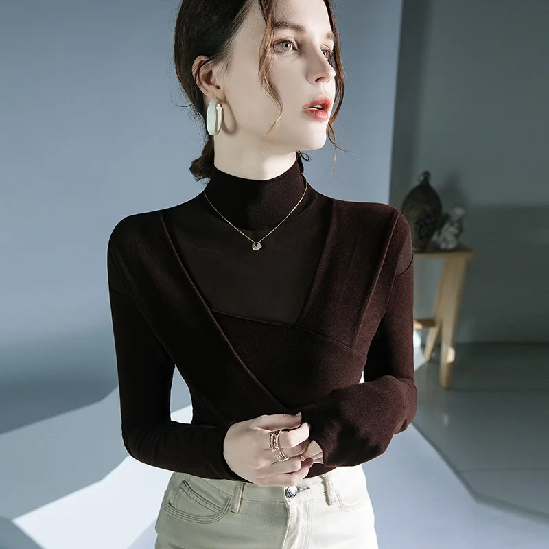 HIgh Quality 2023 Women Tops Gauze Splice Design T-shirt Female Clothing Winter Autumn Sexy Crop Top Clothes Casual Blouse Y2k
HIgh Quality 2023 Women Tops Gauze Splice Design T-shirt Female Clothing Winter Autumn Sexy Crop Top Clothes Casual Blouse Y2k