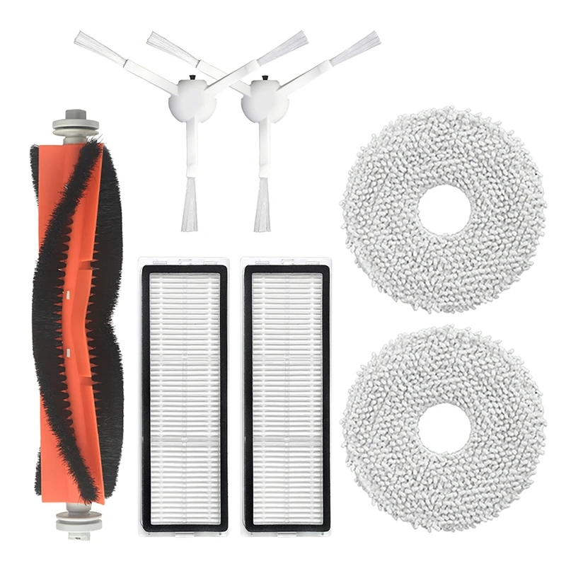 Аксессуары для робота-пылесоса MIJIA, основная щетка, 1 основная щетка, 2 боковые щетки, 2 фильтра, 2 швабры 
Аксессуары для робота-пылесоса MIJIA, основная щетка, 1 основная щетка, 2 боковые щетки, 2 фильтра, 2 швабры