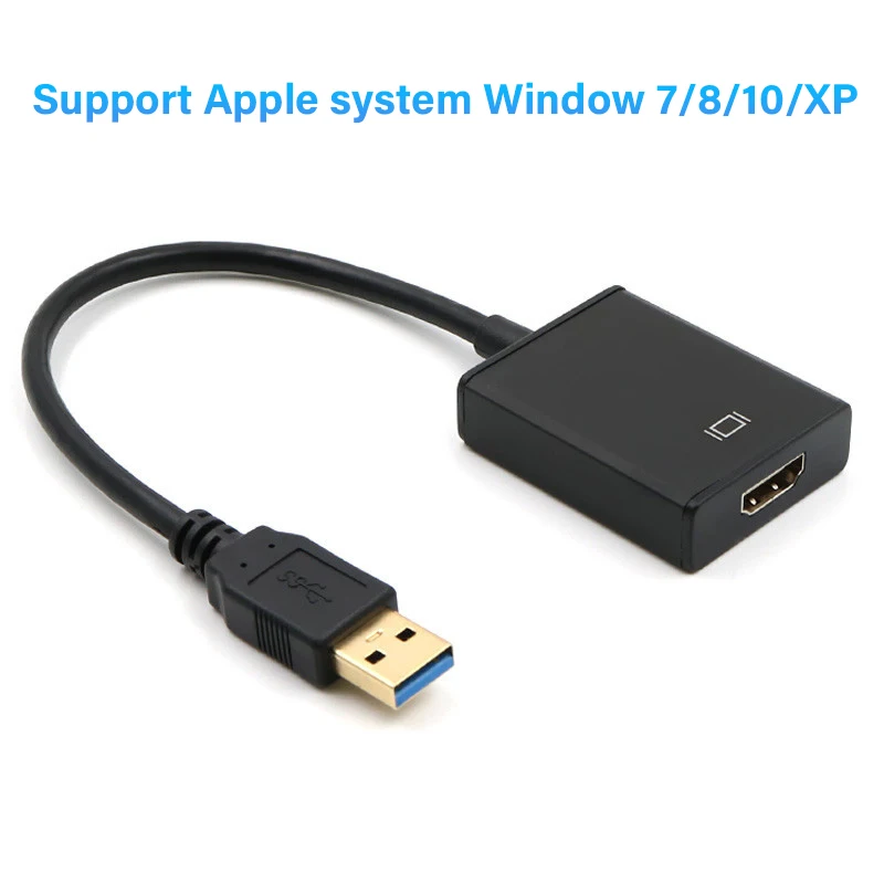 Портативный Преобразователь USB 3,0 в HDMI высокого разрешения, кабель-переходник для аудио и видео для Windows 7/8/10 PC 1080P
Портативный Преобразователь USB 3,0 в HDMI высокого разрешения, кабель-переходник для аудио и видео для Windows 7/8/10 PC 1080P