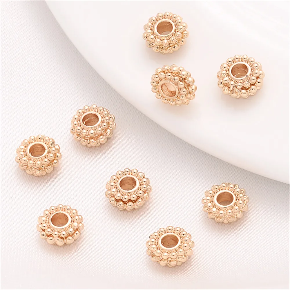 14K gold covered hemp dot wheel beads handmade diy accessories string bracelet spacer beads chain jewelry loose bead material
14K gold covered hemp dot wheel beads handmade diy accessories string bracelet spacer beads chain jewelry loose bead material