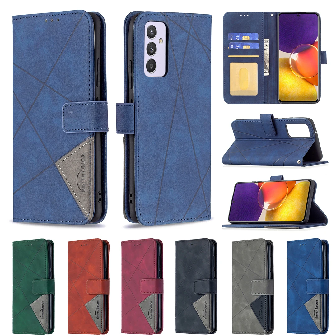 Rhombus Stripe PU Leather Case for Galaxy A23 A73 A53 A33 A82 A22 A02 A32 A72 A52 A12 A42 A51 A71 5G Magnetic Flip Wallet Cover
Rhombus Stripe PU Leather Case for Galaxy A23 A73 A53 A33 A82 A22 A02 A32 A72 A52 A12 A42 A51 A71 5G Magnetic Flip Wallet Cover