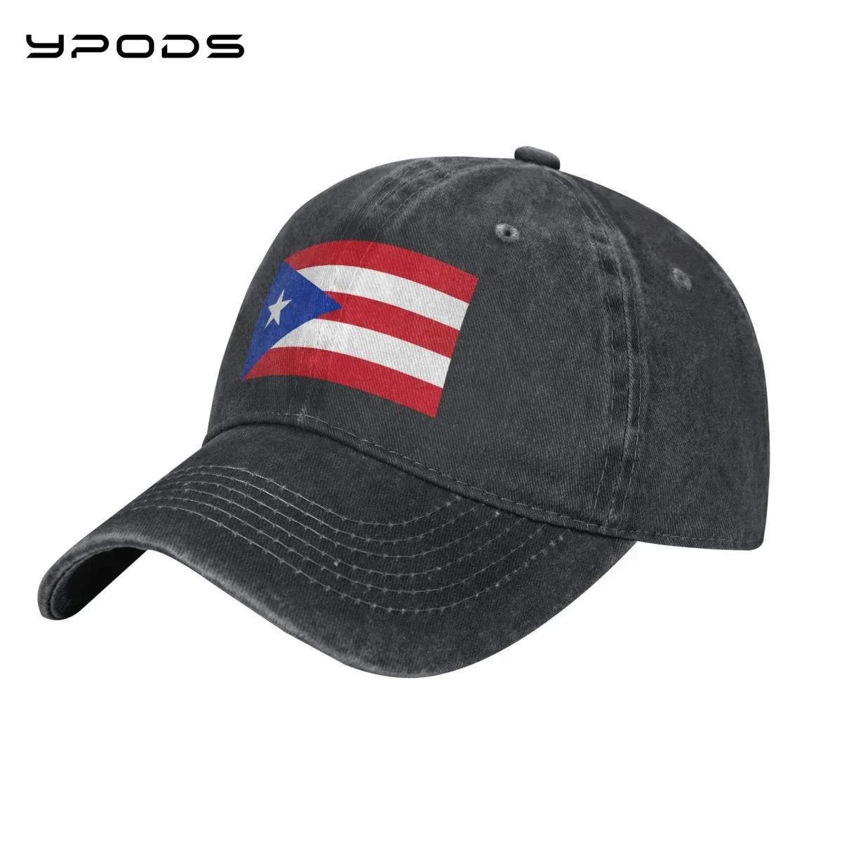 

Винтажная бейсболка с флагом штата Пуэрто-Рико, моющаяся хлопковая Регулируемая Кепка, шапки для мужчин