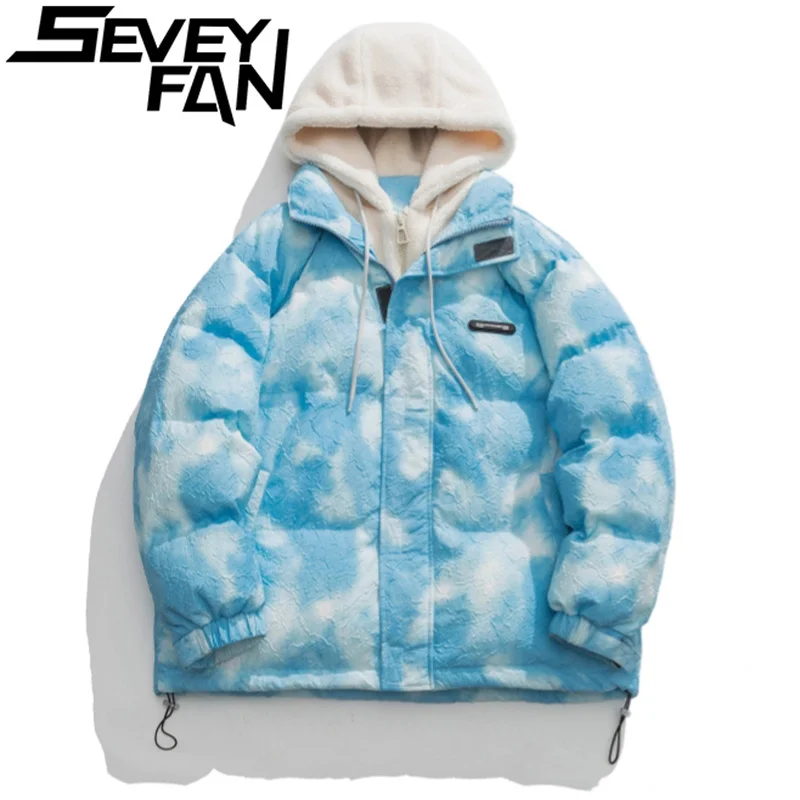 Men Fleece Hooded Jacket Parka Streetwear Tie Dye Aesthetic Graphic Harajuku Padded Jacket Winter Cotton Windbreaker Warm
Men Fleece Hooded Jacket Parka Streetwear Tie Dye Aesthetic Graphic Harajuku Padded Jacket Winter Cotton Windbreaker Warm