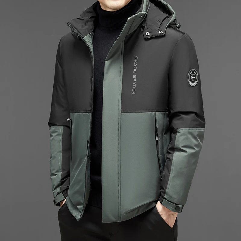 2022 New Men's Business Casual Cotton-padded Coat Stitching Short Hooded Thick Windproof Male Cotton-padded Clothes
2022 New Men's Business Casual Cotton-padded Coat Stitching Short Hooded Thick Windproof Male Cotton-padded Clothes