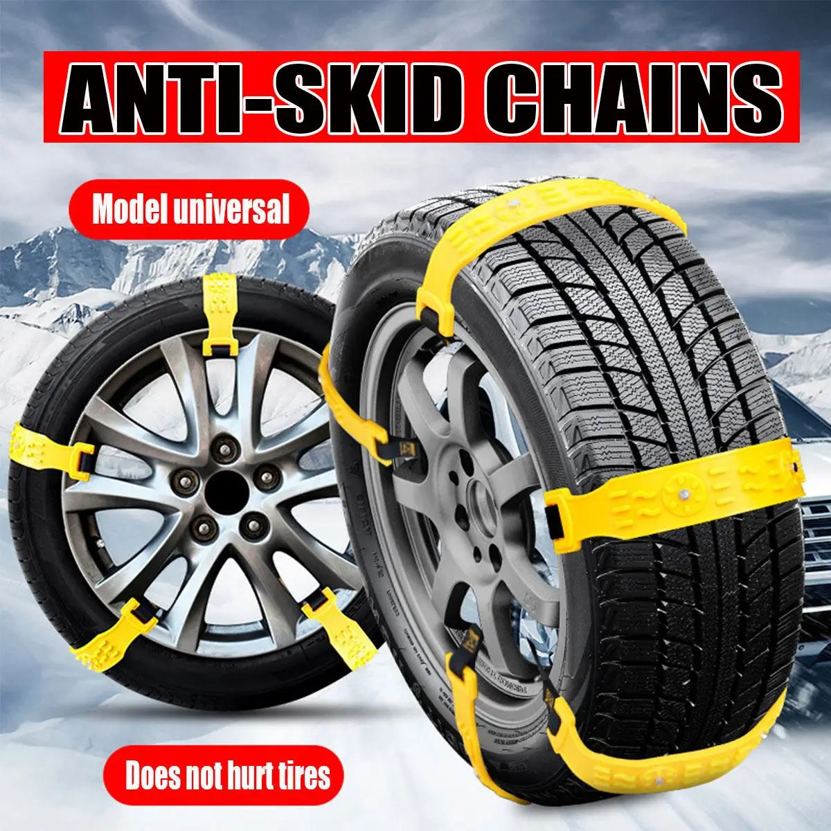High Quality Car Snow Wheel Chains Set Truck Anti-skid Wheel Mud Ice Chains Belt Tyre Tire Chain Universal TPU Anti-slip Chains
High Quality Car Snow Wheel Chains Set Truck Anti-skid Wheel Mud Ice Chains Belt Tyre Tire Chain Universal TPU Anti-slip Chains