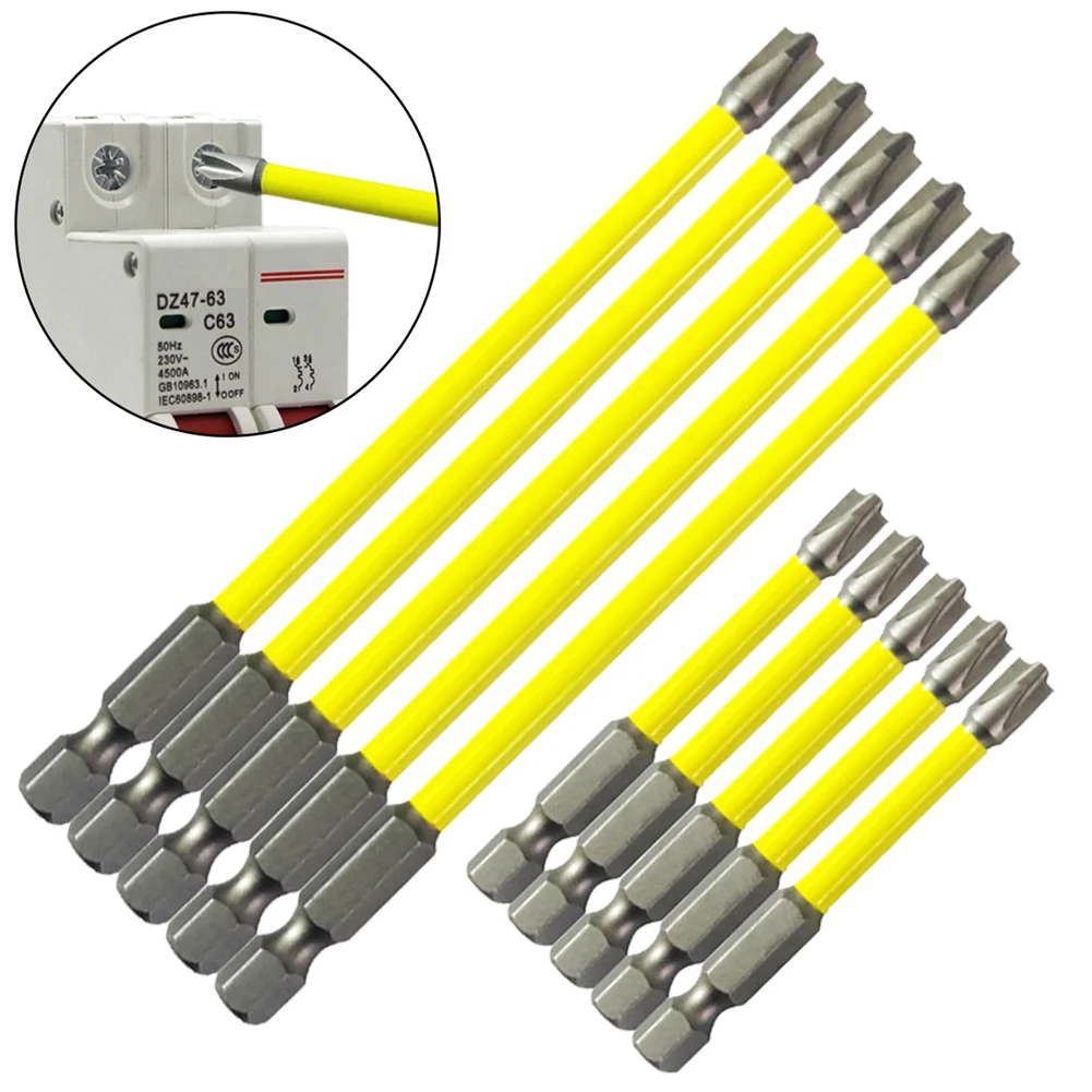 10pcs 65/110mm Magnetic Special Slotted Cross Screwdriver Bit For Electrician FPH2 Alloy Steel Screwdriver Bit For Socket Switch
10pcs 65/110mm Magnetic Special Slotted Cross Screwdriver Bit For Electrician FPH2 Alloy Steel Screwdriver Bit For Socket Switch