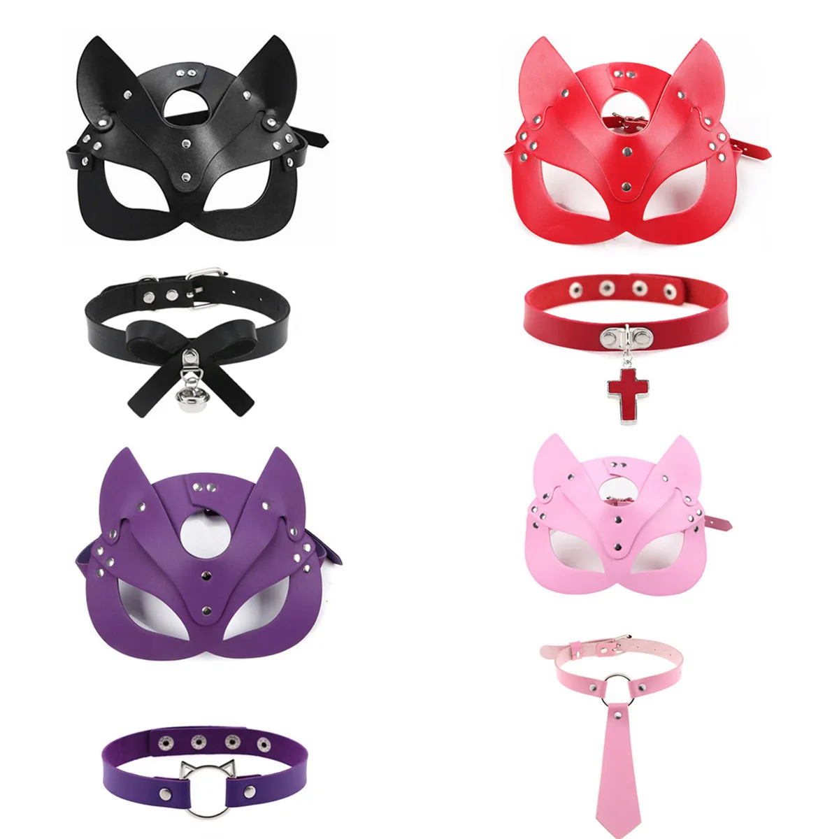 Эротическая женская сексуальная маска с полуглазами косплей кожа кошки Хэллоуин