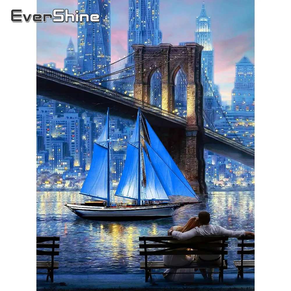 EverShine полностью квадратная алмазная живопись, пейзаж, алмазная вышивка, городская ночь, картина, мозаика, мост стразы, настенное искусство
EverShine полностью квадратная алмазная живопись, пейзаж, алмазная вышивка, городская ночь, картина, мозаика, мост стразы, настенное искусство