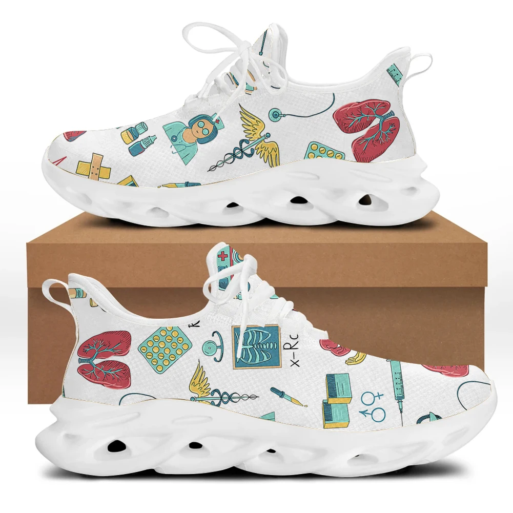 INSTANTARTS Cute Cartoon Doctor Nurse Shoes for Women Female Flat Sneakers Medical Pattern Nursing Footwear Light Lace up Flats
INSTANTARTS Cute Cartoon Doctor Nurse Shoes for Women Female Flat Sneakers Medical Pattern Nursing Footwear Light Lace up Flats
