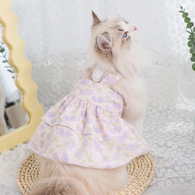 Spring Summer Pet Clothes Kitten Puppy Cute Skirt Cat Princess Skirt Small and Medium-sized Dog Sweet Strap Skirt Maltese Poodle
Spring Summer Pet Clothes Kitten Puppy Cute Skirt Cat Princess Skirt Small and Medium-sized Dog Sweet Strap Skirt Maltese Poodle