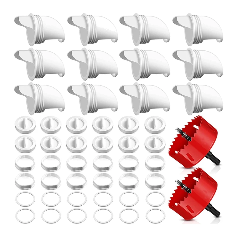 12 Pieces DIY Poultry Chicken Feeder Chicken Feeders Waterproof Poultry Feeder Supplement Sets With 2 Hole Saw
12 Pieces DIY Poultry Chicken Feeder Chicken Feeders Waterproof Poultry Feeder Supplement Sets With 2 Hole Saw