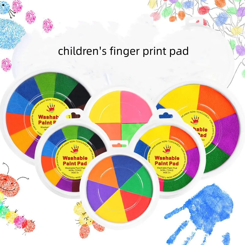 Creative Handmade Colorful Ink Stamp Pad DIY Finger Painting Craft Cardmaking Large Round for Kids Education Graffiti Drawing
Creative Handmade Colorful Ink Stamp Pad DIY Finger Painting Craft Cardmaking Large Round for Kids Education Graffiti Drawing