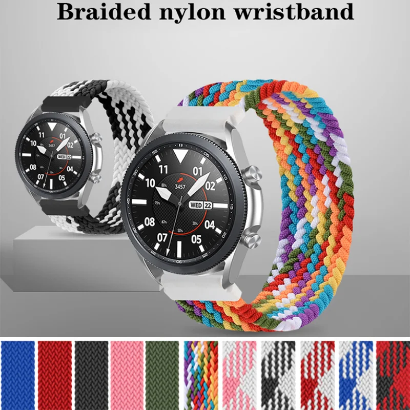 20mm/22mm Braided Solo Loop strap for Samsung Galaxy watch 3 46mm 42mm active 2 40mm 44mm Gear S3 bracelet Huawei GT2 Pro bamds
20mm/22mm Braided Solo Loop strap for Samsung Galaxy watch 3 46mm 42mm active 2 40mm 44mm Gear S3 bracelet Huawei GT2 Pro bamds