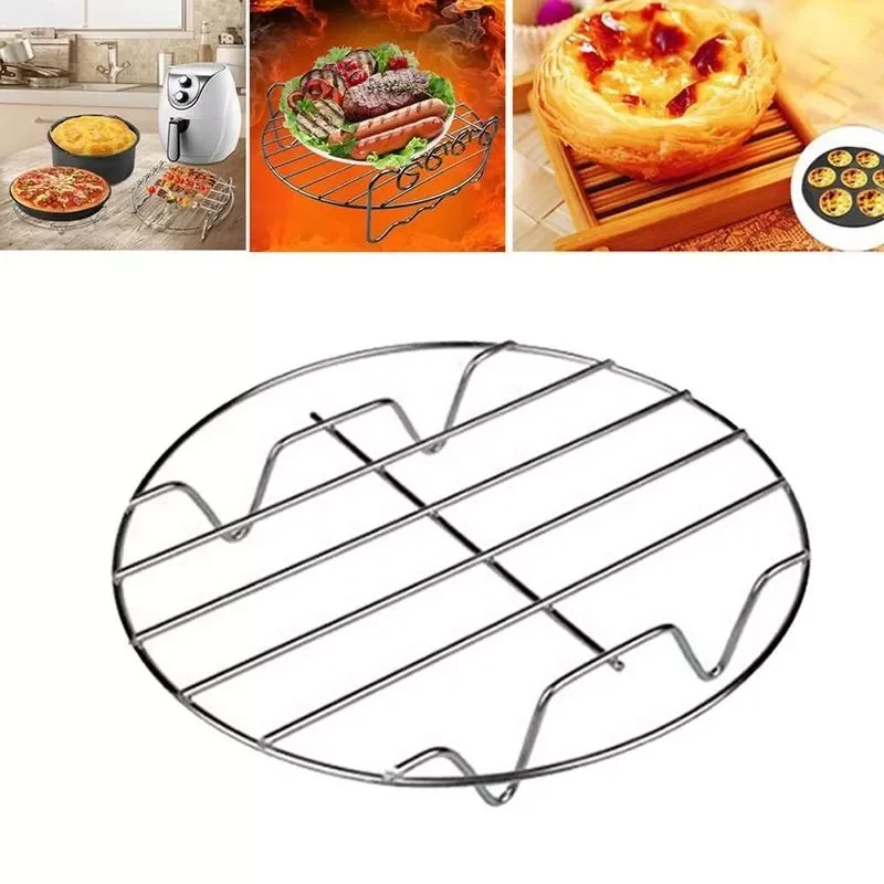 6/7/8/9 inch Air Fryer Accessories Fit For 2.5-6.4qt Air Fryer Kitchen High-quality Steel Single-layer Grill Rack Grid
6/7/8/9 inch Air Fryer Accessories Fit For 2.5-6.4qt Air Fryer Kitchen High-quality Steel Single-layer Grill Rack Grid