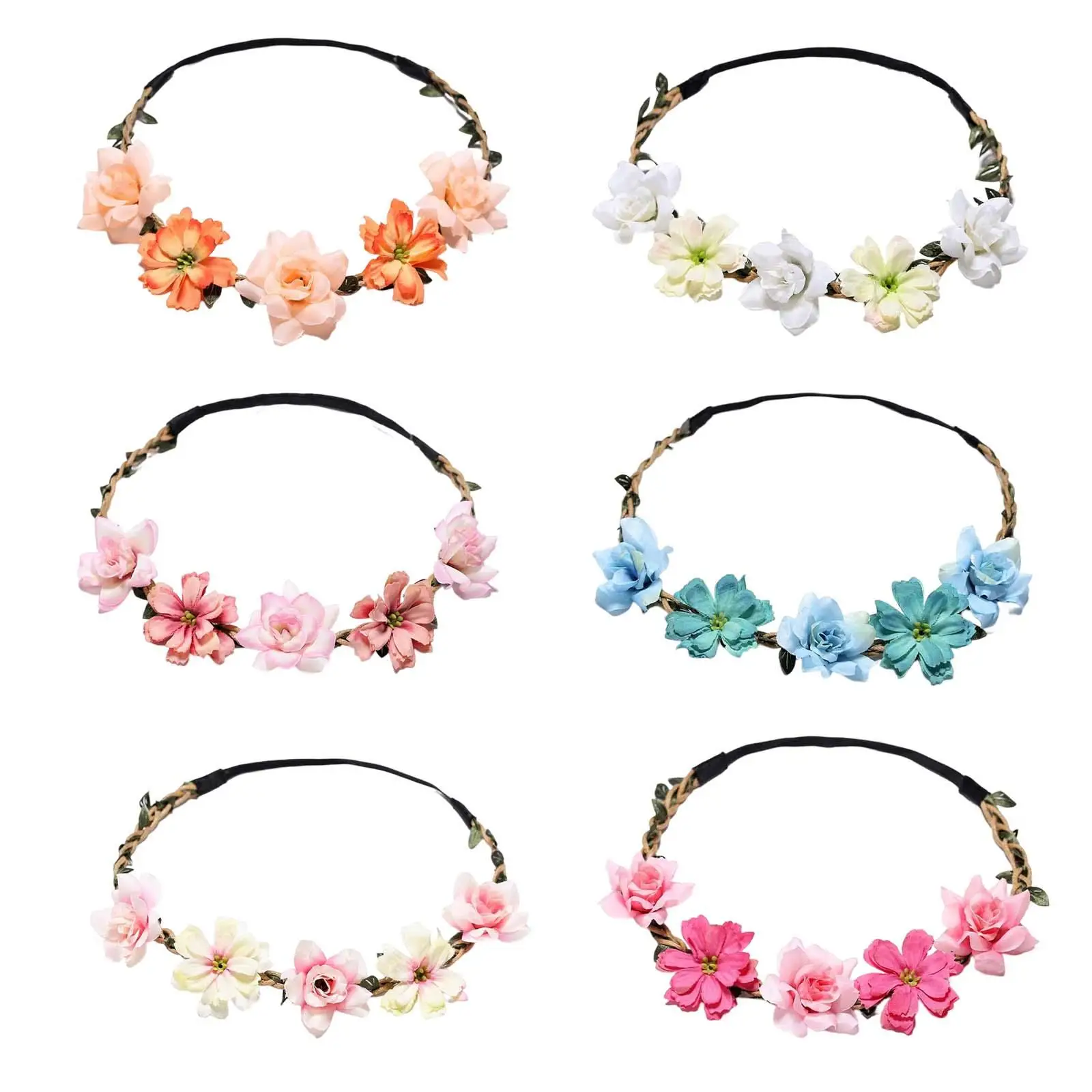Wedding Floral Band Boho Wreath Adjustable Hair Garland Headpiece Headdress for Festival Party Birthday Cosplay
Wedding Floral Band Boho Wreath Adjustable Hair Garland Headpiece Headdress for Festival Party Birthday Cosplay