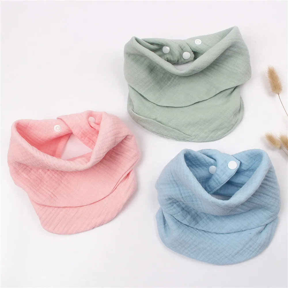 Solid Adjustable Snap Bibs 2 Layers Muslin Bandana Neck Bibs for Drooling and Teething Burp Cloths Saliva Towel 3Pcs/Pack
Solid Adjustable Snap Bibs 2 Layers Muslin Bandana Neck Bibs for Drooling and Teething Burp Cloths Saliva Towel 3Pcs/Pack