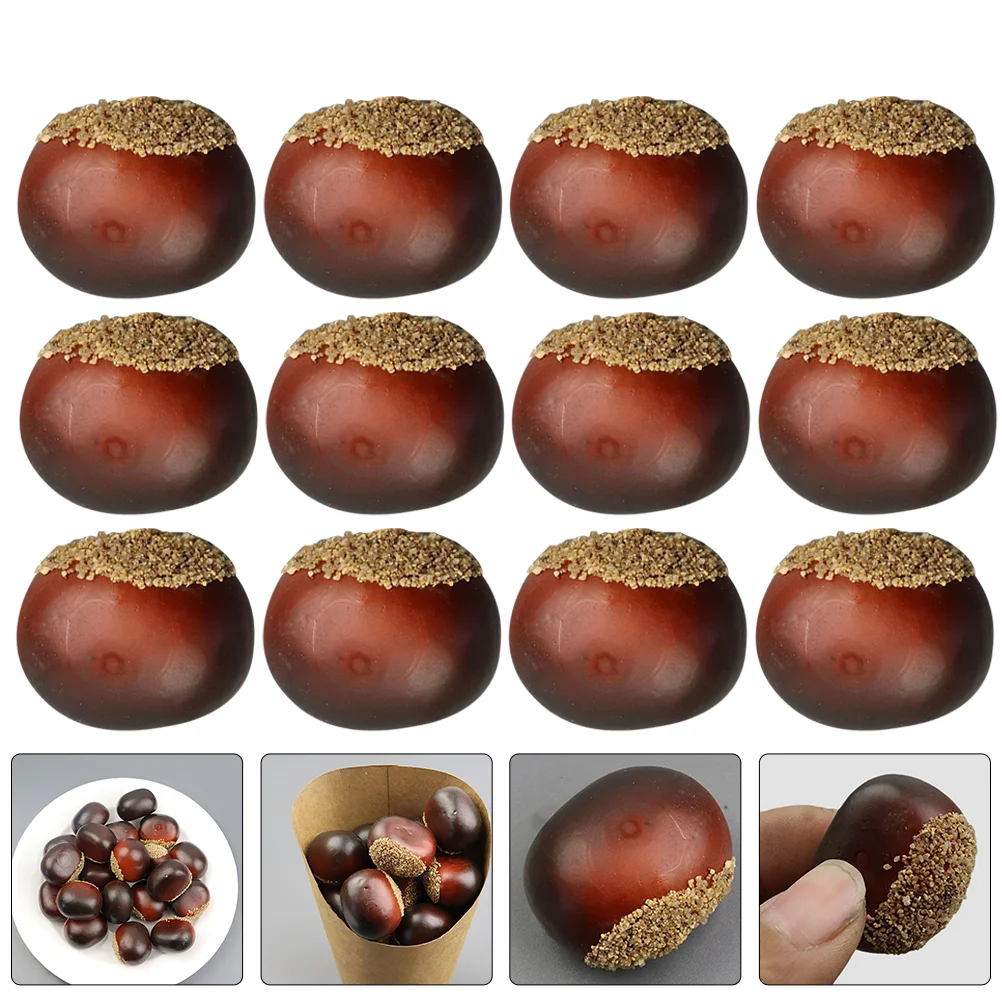 16 Pcs Decor Lifelike Nuts Model Craft Faux Fake Food Home Kitchen Display Artificial Chestnuts Foam Decoration Simulation
16 Pcs Decor Lifelike Nuts Model Craft Faux Fake Food Home Kitchen Display Artificial Chestnuts Foam Decoration Simulation