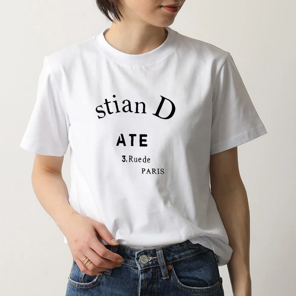 New Women'S T-Shirt Letter Print Short Sleeve High Quality Round Neck Pullover Casual Luxury Unisex 2022 Summer Female's Clothes
New Women'S T-Shirt Letter Print Short Sleeve High Quality Round Neck Pullover Casual Luxury Unisex 2022 Summer Female's Clothes