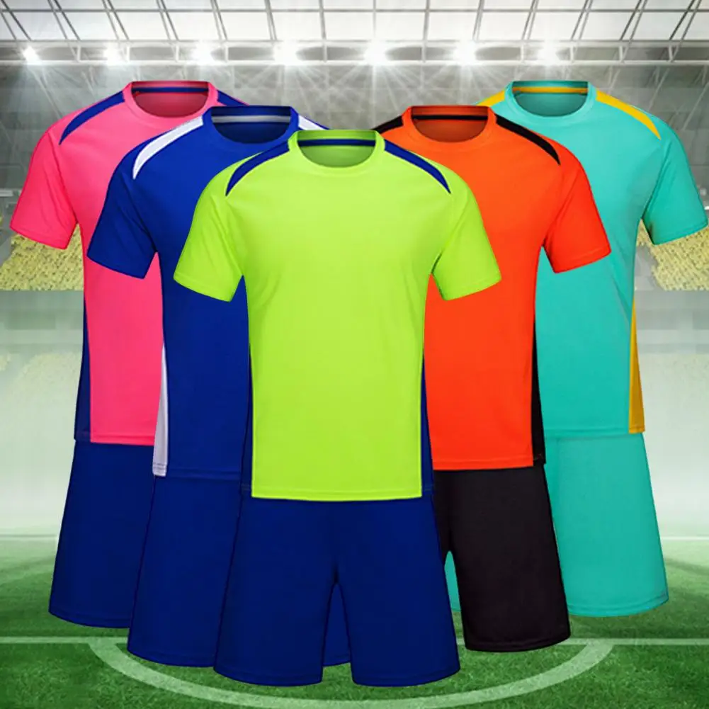 1 Set Soccer Uniforms Popular Sporty Unisex Sports T-shirt Shorts Crew Neck T-shirt Shorts Soccer Jersey for Competition
1 Set Soccer Uniforms Popular Sporty Unisex Sports T-shirt Shorts Crew Neck T-shirt Shorts Soccer Jersey for Competition