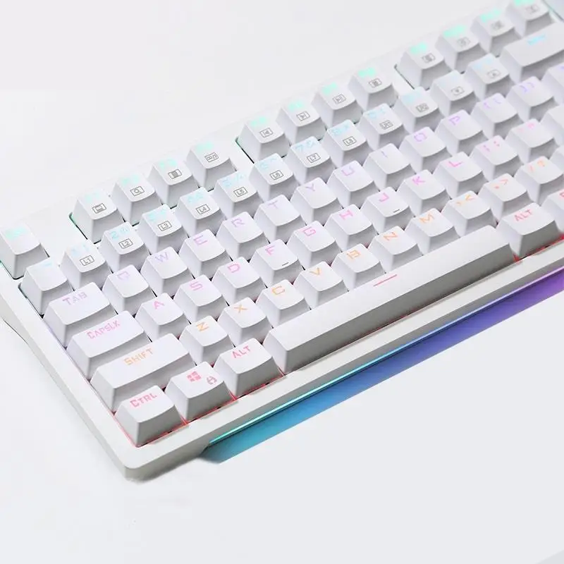Клавиатура Механическая KG3104 RGB, Проводная игровая USB клавиатура с 104 клавишами, геймерская синяя клавиатура с красным переключателем, белая клавиатура, игровые клавиатуры
Клавиатура Механическая KG3104 RGB, Проводная игровая USB клавиатура с 104 клавишами, геймерская синяя клавиатура с красным переключателем, белая клавиатура, игровые клавиатуры