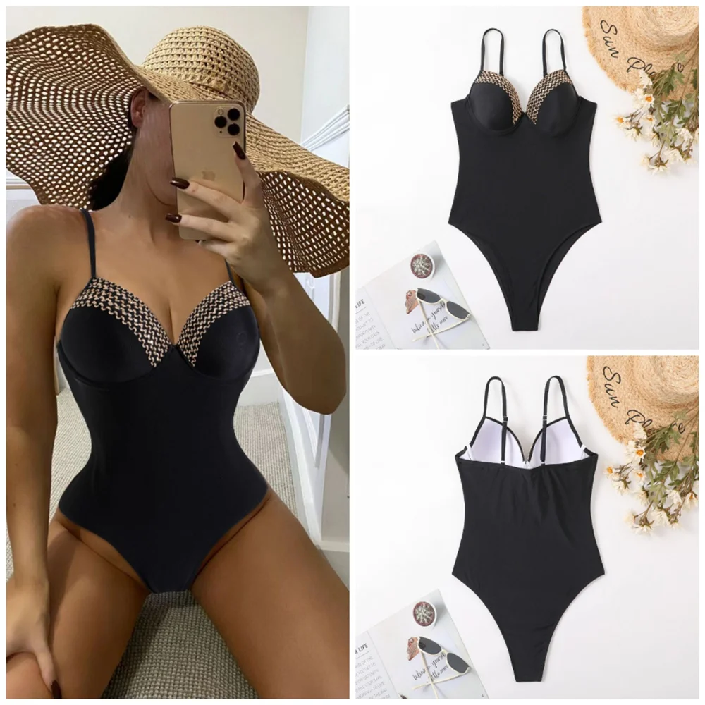 Swimwear Women 2022 New Sexy One-pieces Solid Color Bikinis Swimsuit Summer Beach Vacation Swimming Suit
Swimwear Women 2022 New Sexy One-pieces Solid Color Bikinis Swimsuit Summer Beach Vacation Swimming Suit