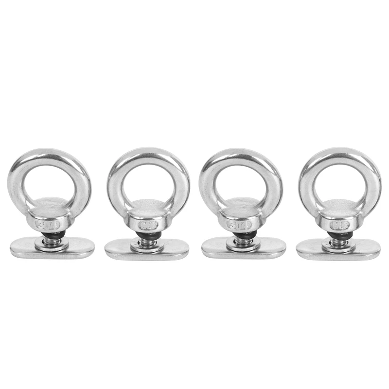 4Pack Stainless Steel Kayak Track Mount Tie Down Eyelet Rail Accessory For Kayak Canoe Boat
4Pack Stainless Steel Kayak Track Mount Tie Down Eyelet Rail Accessory For Kayak Canoe Boat