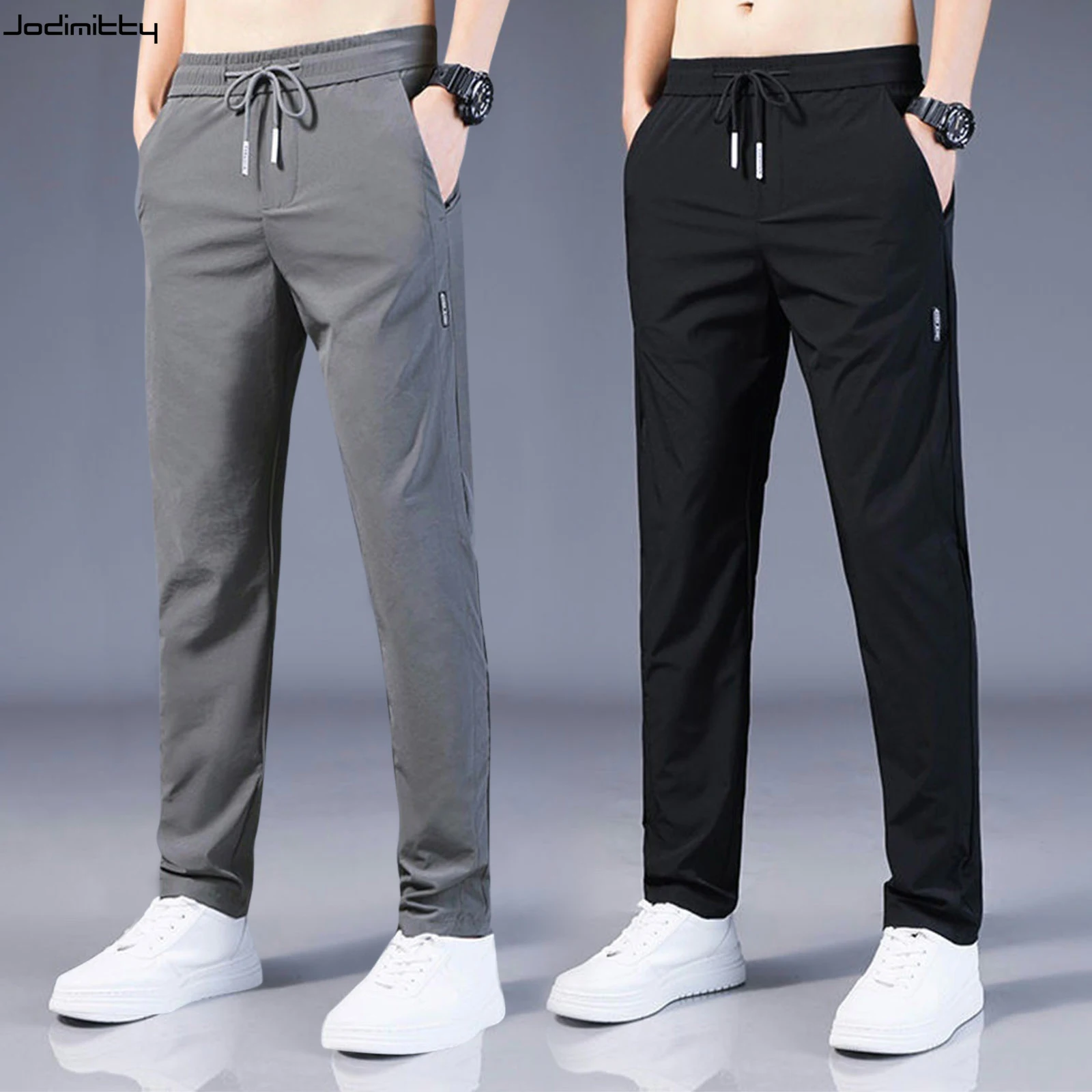 Jodimitty Men's Ice Silk Trousers Solid Mid-Waist Loose Breathable Straight-Leg Casual Pants 2022 Thin Quick-Drying Sports Pants
Jodimitty Men's Ice Silk Trousers Solid Mid-Waist Loose Breathable Straight-Leg Casual Pants 2022 Thin Quick-Drying Sports Pants