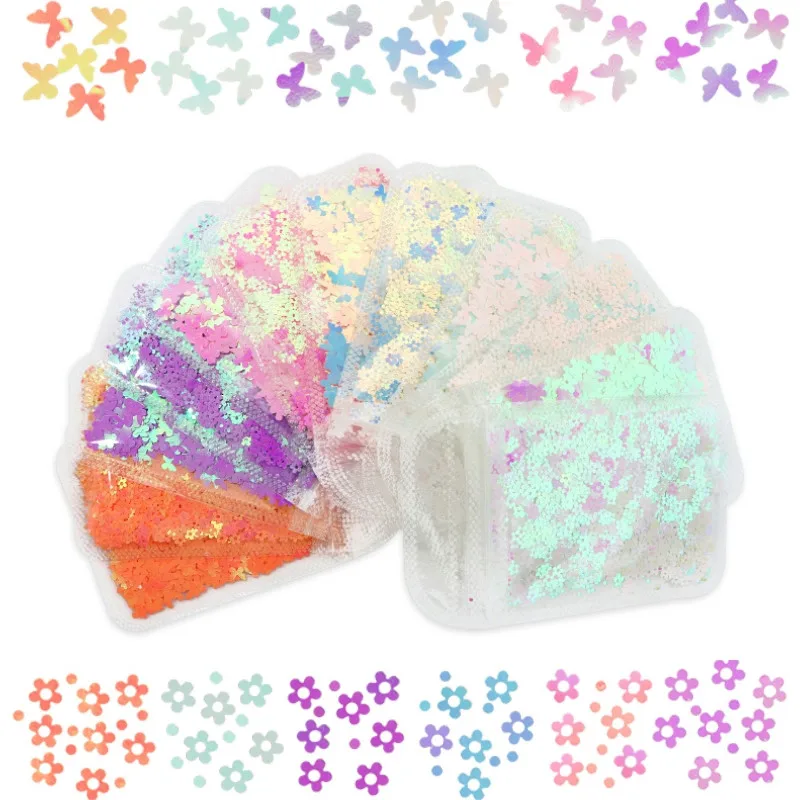 12Pc Sets Shiny Efect Mermaid Butterfly Nail Glitter Flower 3D Sequins Flakes Ornaments for Gel DIY Decoration Nail Supplies
12Pc Sets Shiny Efect Mermaid Butterfly Nail Glitter Flower 3D Sequins Flakes Ornaments for Gel DIY Decoration Nail Supplies