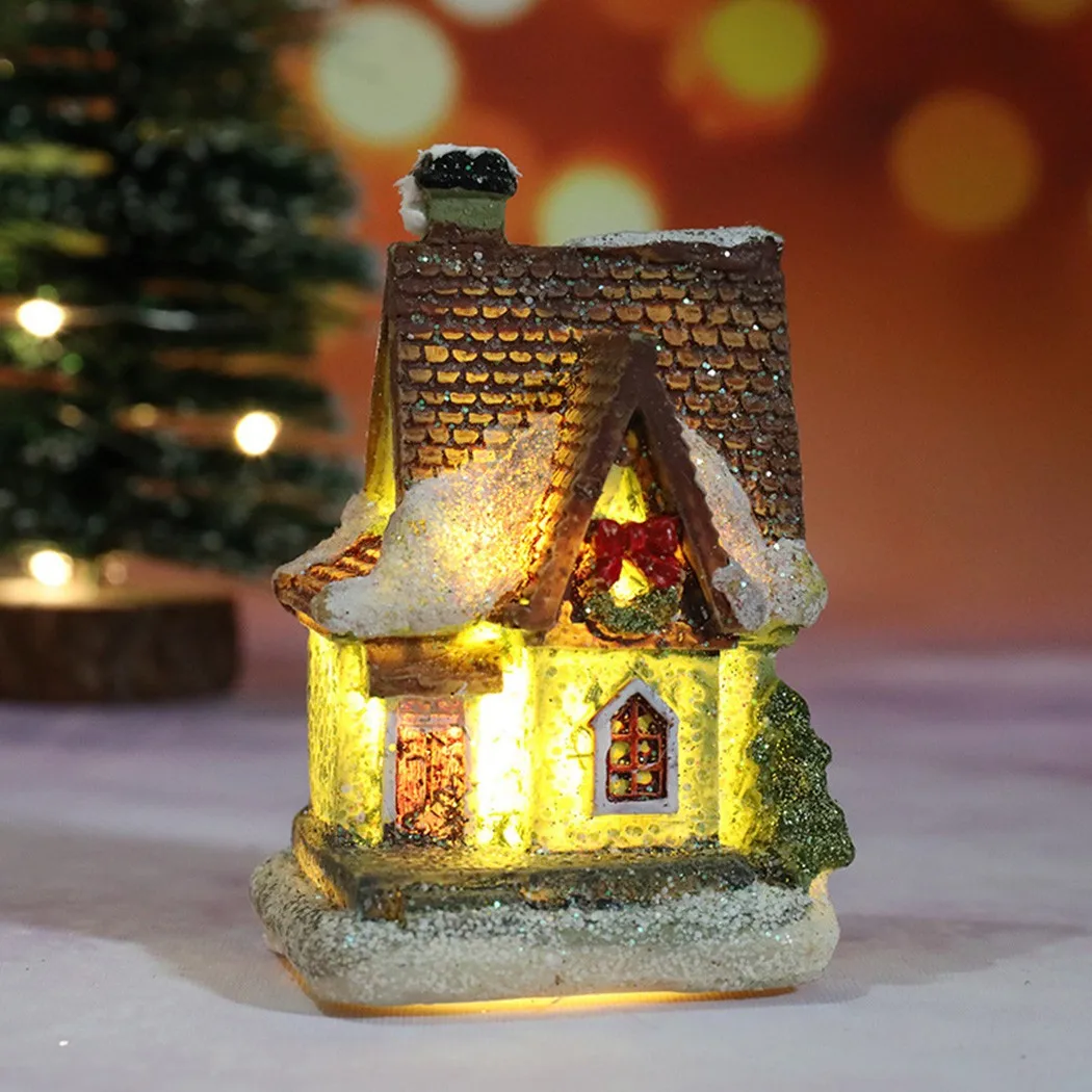 1PC New Christmas Decorations LED Light Up Christmas House Ornament Micro Landscape Resin Small House Decoration Party Home Deco
1PC New Christmas Decorations LED Light Up Christmas House Ornament Micro Landscape Resin Small House Decoration Party Home Deco