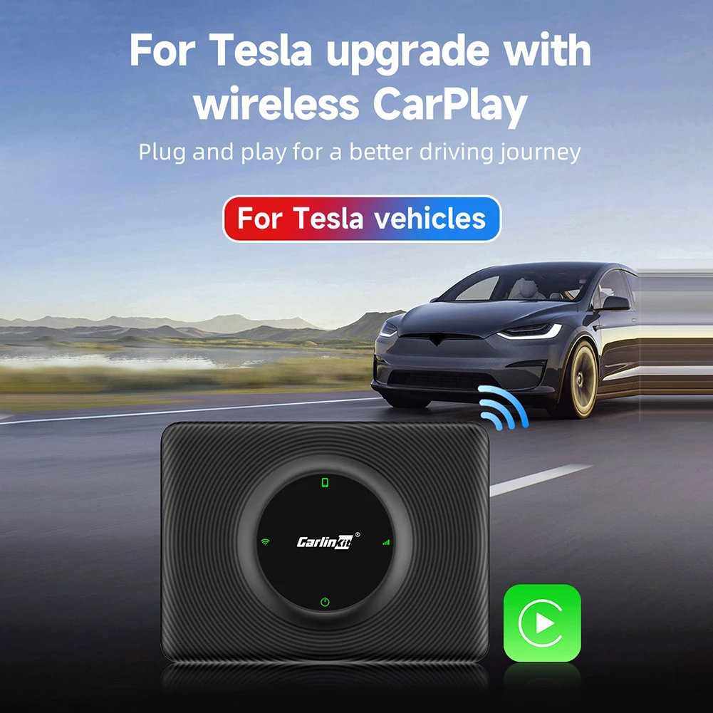 for Tesla Cars Model CarPlay Mini Ai Box Fast Pairing Wireless CarPlay Adapter USB Bluetooth-compatible foriPhone IOS
for Tesla Cars Model CarPlay Mini Ai Box Fast Pairing Wireless CarPlay Adapter USB Bluetooth-compatible foriPhone IOS