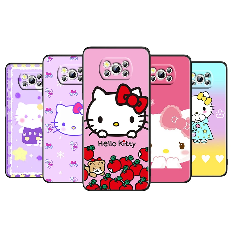 Cartoon Cat Hello Kitty For Xiaomi Poco M4 X4 X3 F3 GT NFC M3 C3 M2 F2 F1 X2 Pro Silicone Soft Black Phone Case Cover Capa Coque
Cartoon Cat Hello Kitty For Xiaomi Poco M4 X4 X3 F3 GT NFC M3 C3 M2 F2 F1 X2 Pro Silicone Soft Black Phone Case Cover Capa Coque