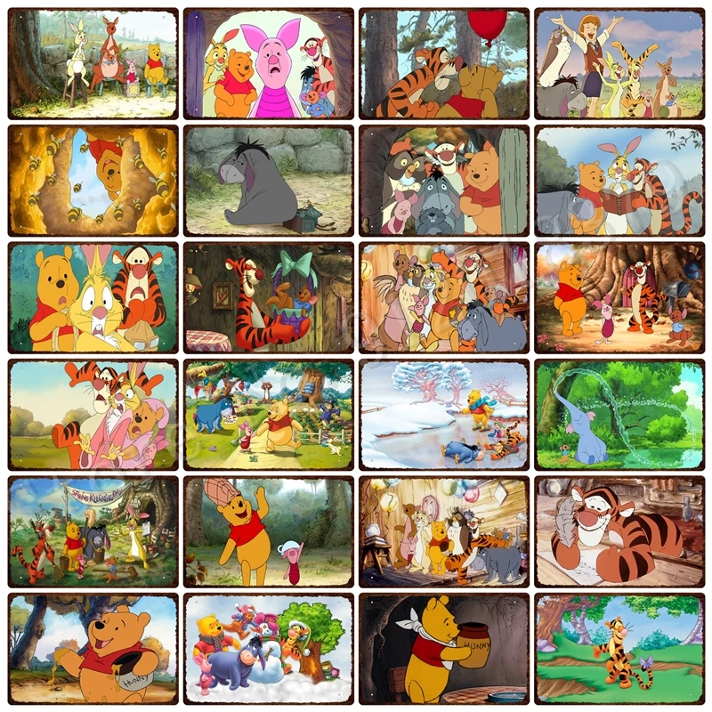 Winnie The Pooh Metal Sign Disney Movie Metal Plaque Plates Creative Cartoon Nursery Zoo Cinema Wall Art Man Cave Bar Decor Gift
Winnie The Pooh Metal Sign Disney Movie Metal Plaque Plates Creative Cartoon Nursery Zoo Cinema Wall Art Man Cave Bar Decor Gift