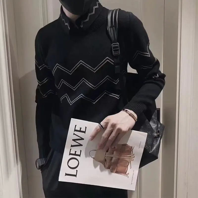 Autumn 2022 New Light Luxury Fashion Knitwear Sweater Men Versatile Bottom Shirt Lapel Shirt Men Boutique Clothing Simple Style
Autumn 2022 New Light Luxury Fashion Knitwear Sweater Men Versatile Bottom Shirt Lapel Shirt Men Boutique Clothing Simple Style