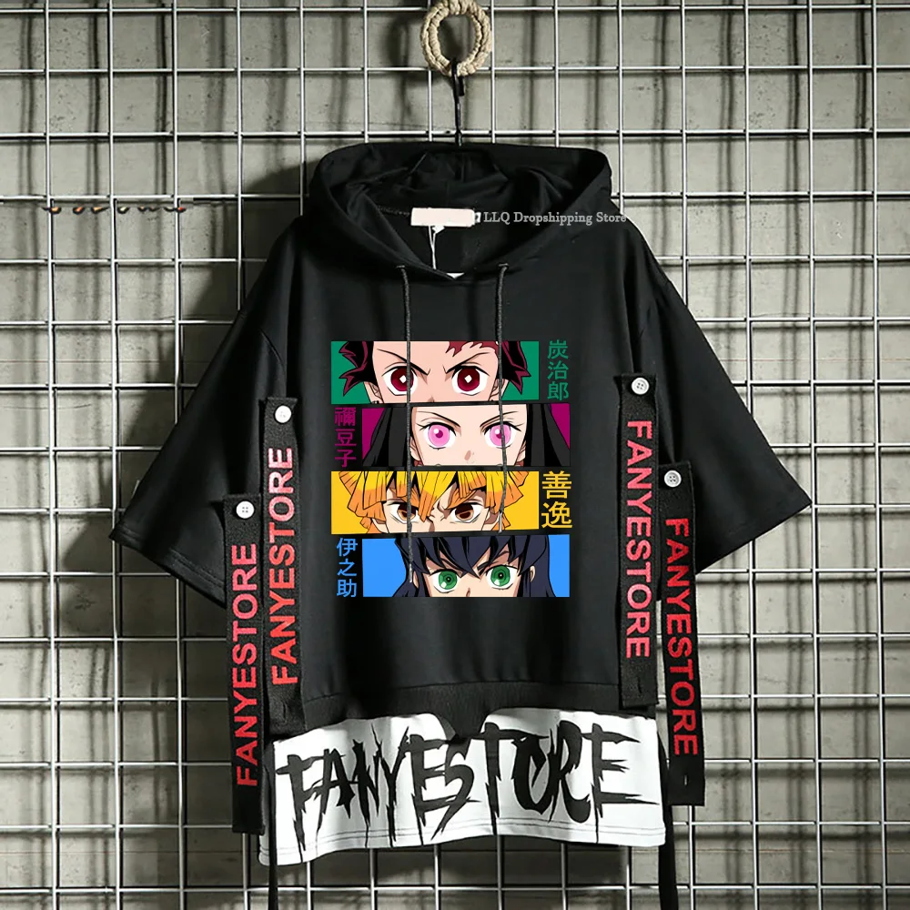 Demon Slayer T Shirt Ribbons Letter Print Short-sleeved T-shirt Anime Tanjirou Two Fake Pieces Kamado Nezuko Streetwear T-shirts
Demon Slayer T Shirt Ribbons Letter Print Short-sleeved T-shirt Anime Tanjirou Two Fake Pieces Kamado Nezuko Streetwear T-shirts