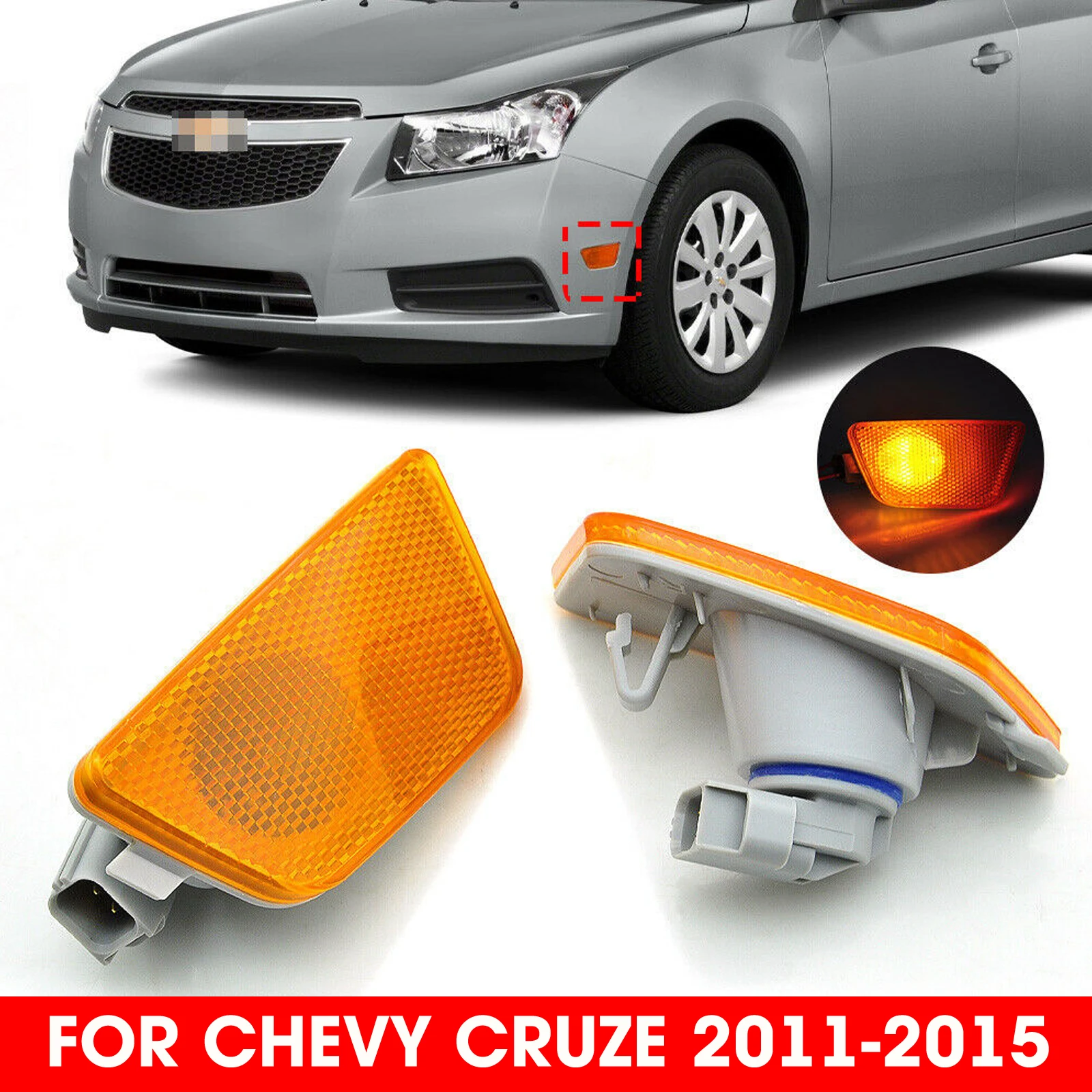 Для Chevy Cruze 2011-2015 передний бампер отражатель боковой маркер в сборе R & L
Для Chevy Cruze 2011-2015 передний бампер отражатель боковой маркер в сборе R & L